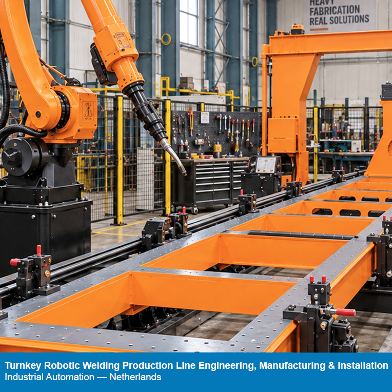 Turnkey Robotic Welding Production Line Engineering, Manufacturing & Installation — Industrial Automation — Netherlands