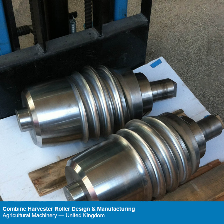 Combine Harvester Roller Design & Manufacturing — Agricultural Machinery — United Kingdom